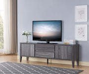66'' Wooden TV Stand - Grey