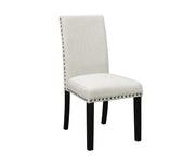 Real Marble Table with Fabric Upholstered Chairs Dining Set #06Nancy