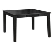 Wooden Top Counter height Table with Wooden Counter height Chairs Set - Dark Grey