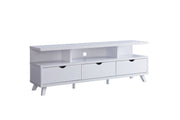 60'' Wooden TV Stand - White