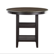 5Pcs Wooden Counter Height Table Set in Two Tone Finish Color