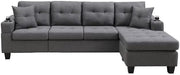 Alison - Reversible Sectional with Cup Holder