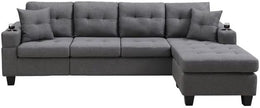 Alison - Reversible Sectional with Cup Holder