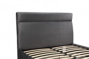 Velvet Upholstered Bed- Dark Grey #03381