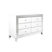 White Mirror Sideboard - 6 Drawers #101566