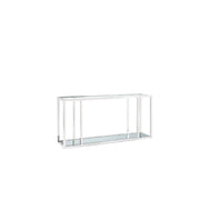 Glass Top Mirror Top Console Table #101895