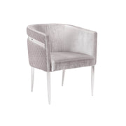 Grey Velvet Accent Chair #108200