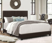 PU Leather Platform Bed- Brown #06805