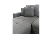 Fabric Sectional Sofa Bed with Storage on Chaise -051245