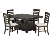 Expandable Top Dining Table Set- Dark Espresso - #030270