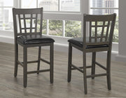 Grey PU Leather High Chairs #034560
