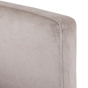 Grey Velvet Accent Chair with Chrome Legs #108391