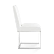 Leather Dining Chair- White #101686