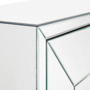 Mirrored Cabinet with Wooden Legs -102844