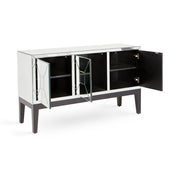 Mirrored Cabinet with Wooden Legs -102844