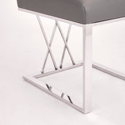 Leather Dining Chair- Grey #102215