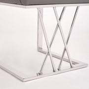 Leather Dining Chair- Grey #102215