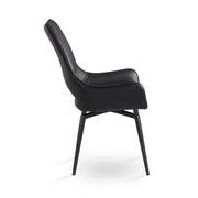 Leather Dining Chairs- Black #103204