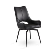 Leather Dining Chairs- Black #103204