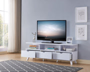 60'' Wooden TV Stand - White