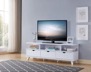 60'' Wooden TV Stand - White