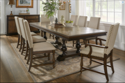 Expandable Solid Wood Dining Table Set