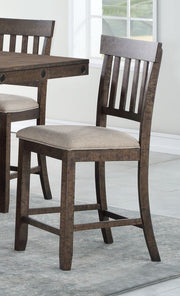 Brown Fabric High Chairs- 2 in a Box #030277