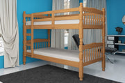 Solid Wood Single Over Single Bunk Bed #052601