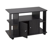 TV Stand with Shelves and Wheels- 061125