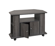 TV Stand with Shelves and Wheels -061126