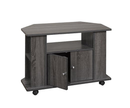 TV Stand with Shelves and Wheels -061126