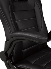 Black Leather Office Chair #033806
