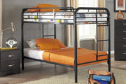 Metal Single Over Single Bunk Bed- Black Color #052810