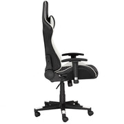 Black/White Leather Gaming Chair #033802