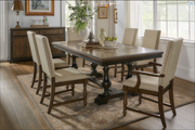 Expandable Solid Wood Dining Table Set