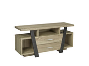 47'' Wooden TV Stand- Dark Taupe/Black