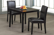 Solid Wood Dining Set with PU Leather Chairs- Cappuccino #053105/248