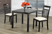 Solid Wood Dining Set with Fabric Seat Chairs- Cappuccino #053105