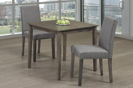 Solid Wood Dining Set with Fabric Chairs- Grey #053115/249