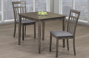 Solid Wood Dining Set with Fabric Seat Chairs Table with Wooden Chairs- Grey #053115