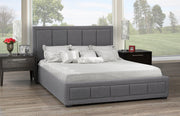 Fabric Hydraulic Bed-Grey Linen #030828