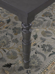 Expandable Top Table with 6 Wooden Chairs Dining Set #035142