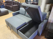 Sectional Sofa Bed with Reversible Chaise with Storage Underneath- Grey Color #16ROY
