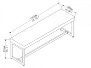 Glass Dining Table Set - Black #035003