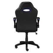 Black /Blue Leather Office Chair #033808