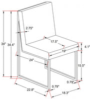 5 Pcs Glass Dining Table Set - Black