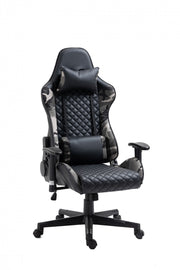 Black/Camo Leather Gaming Chair #033804