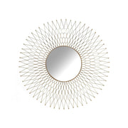 Round Wall Mirror with Golden Border #101315