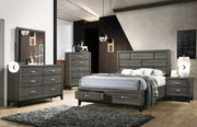 Wooden Bedroom Set- Grey