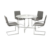 Glass Dining Table Set - Grey #031534